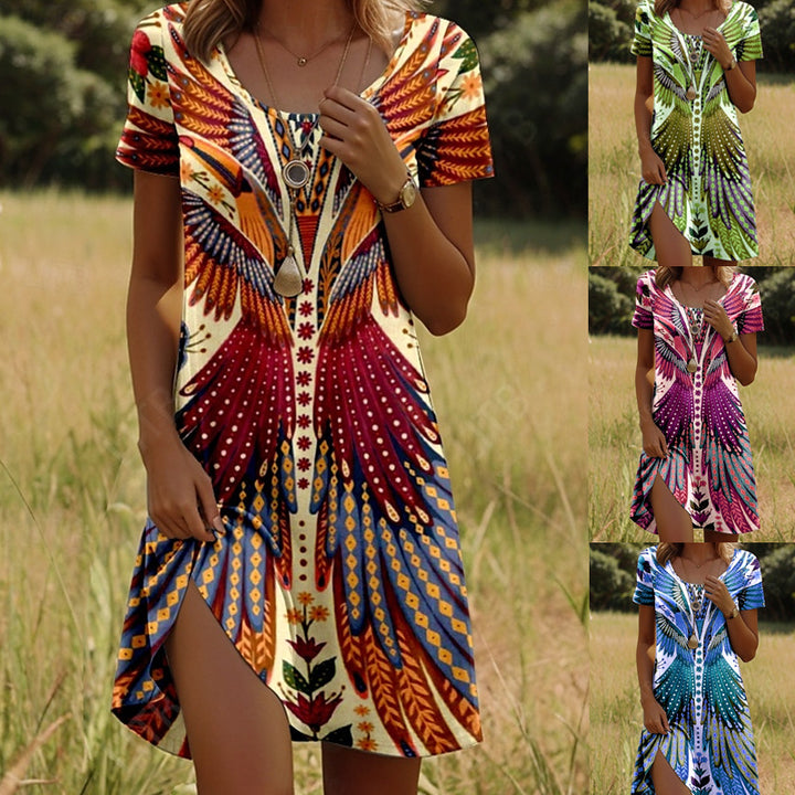 Mabel™ - Trendy Ethnic Printed Summer Dress