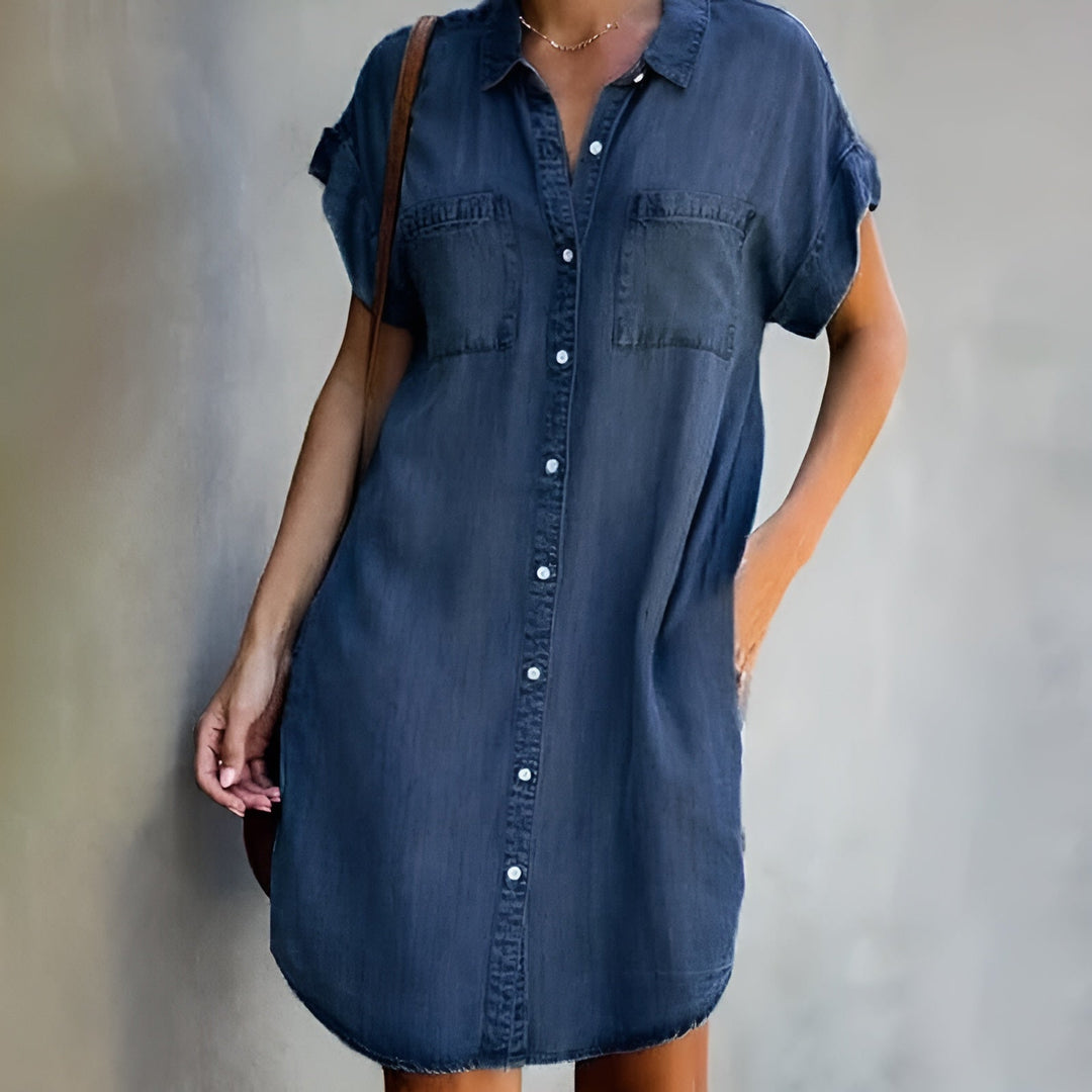 Diane™ - Casual Button-Up Shirt Dress