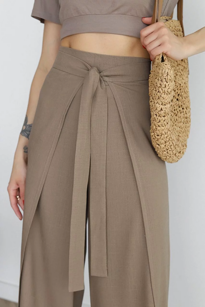 Marika™ - Wide Linen Trousers