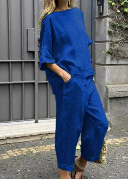 Rebecca™ – Casual Cotton-Linen Two-Piece Set