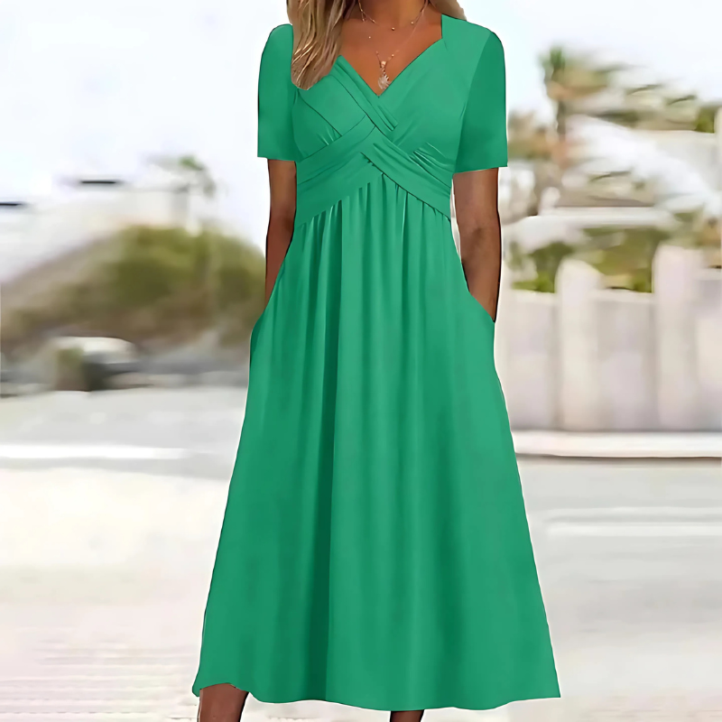 Leila - Elegant Dress with Tummy Coverage
