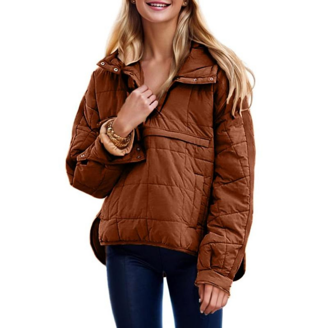 Fely™ - Oversized Hooded Pullover Jacket
