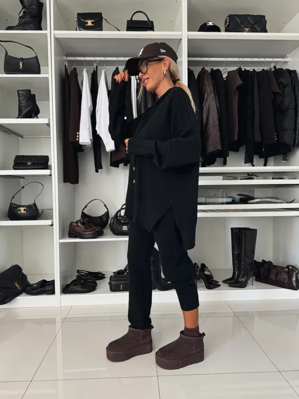 Camilla - Elegant Hooded Two-Piece Women's Set