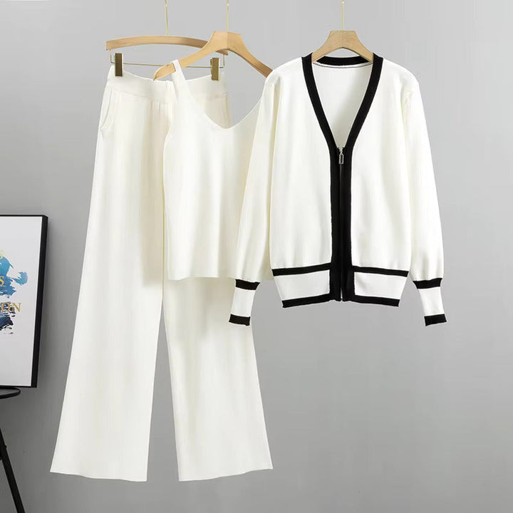 Nadia - Chic Knitted Three Piece Ensemble