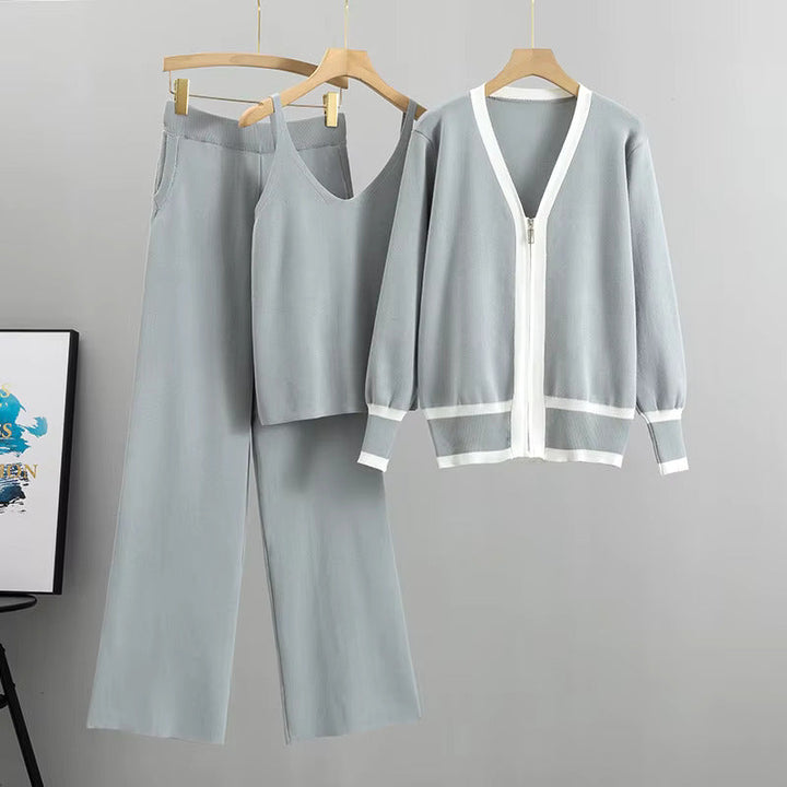 Nadia - Chic Knitted Three Piece Ensemble