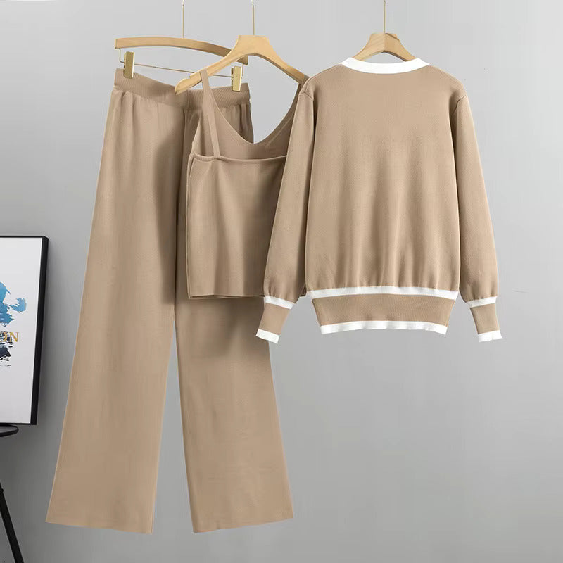 Nadia - Chic Knitted Three Piece Ensemble