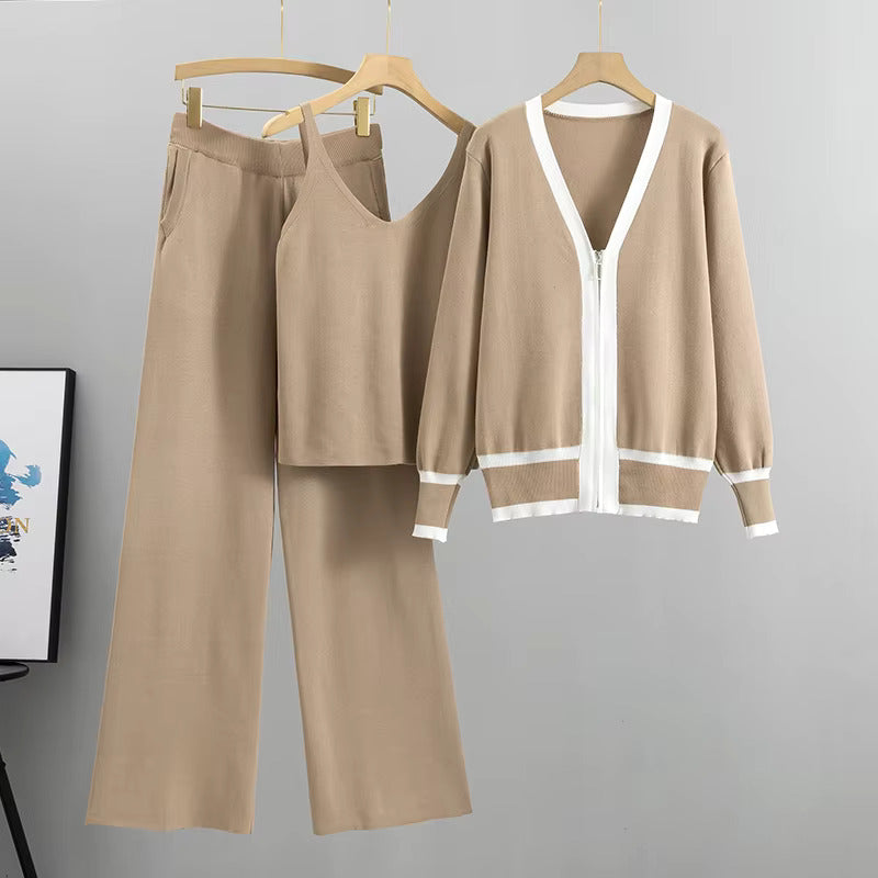 Nadia - Chic Knitted Three Piece Ensemble