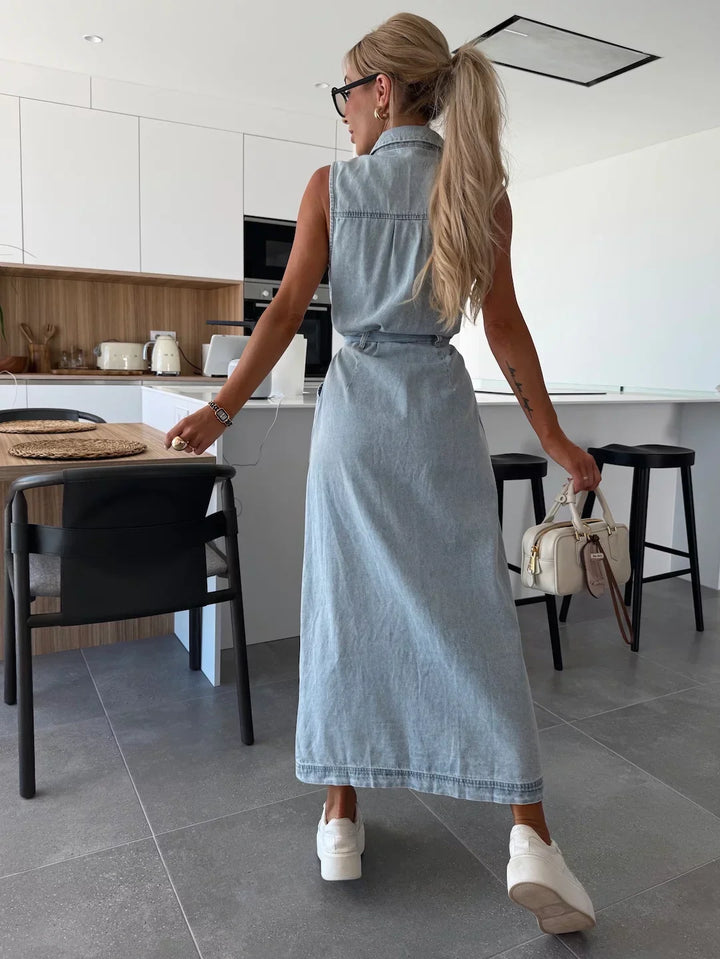 Diane™ - Denim Maxi Dress