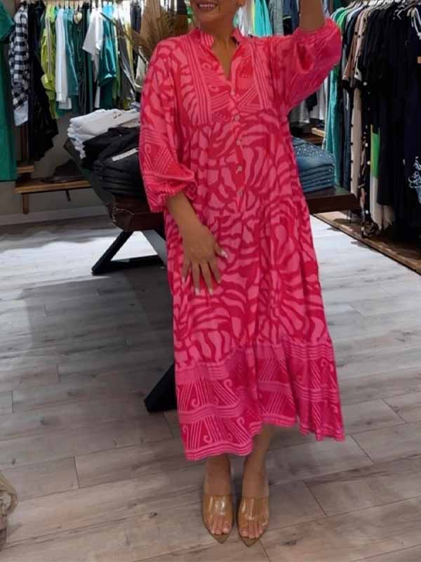 Mira | V-Neck Printed Dress (Almost Sold Out)