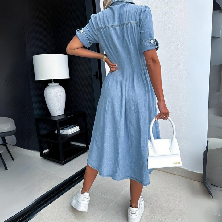 Alissa™ - Trendy Denim Dress