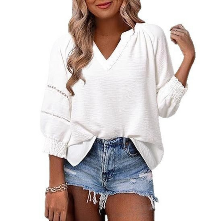 Gianna™ - Casual Elegant Lantern Sleeve Summer Blouse