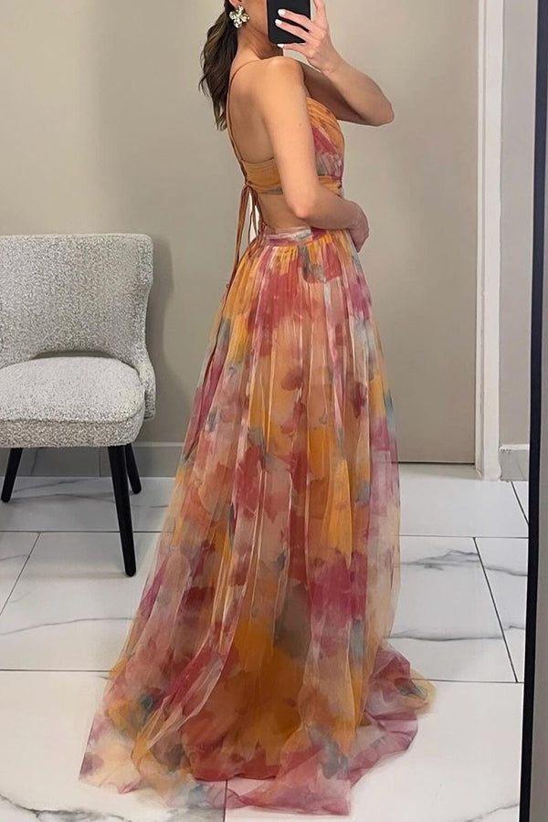 Valerie™ - Elegant Floral Maxi Dress