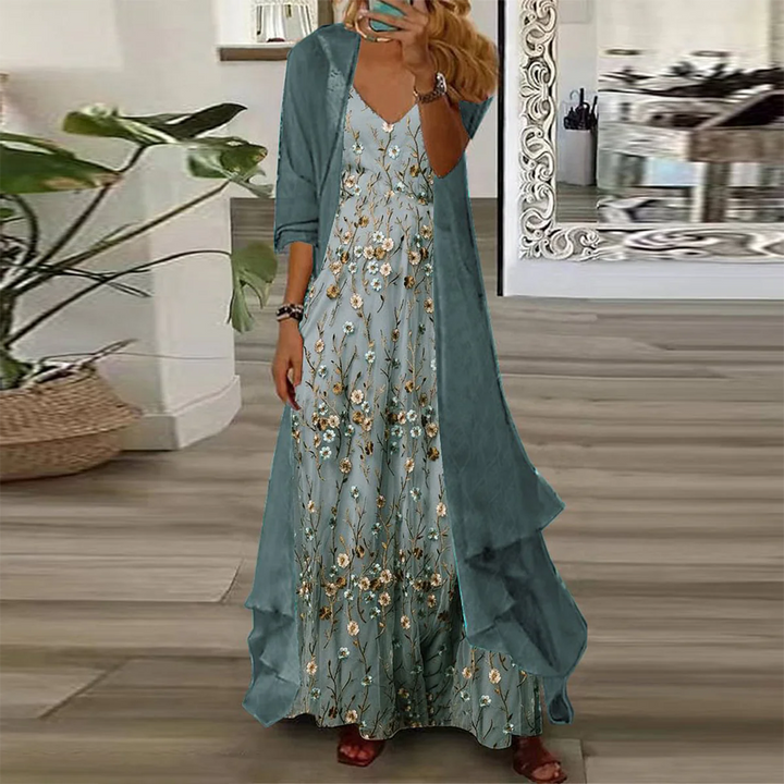 Edda™ - Two-Piece Floral Maxi Dress Set