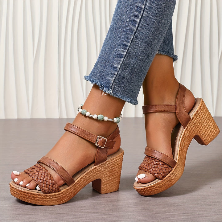 Haven Braided Heel Sandals