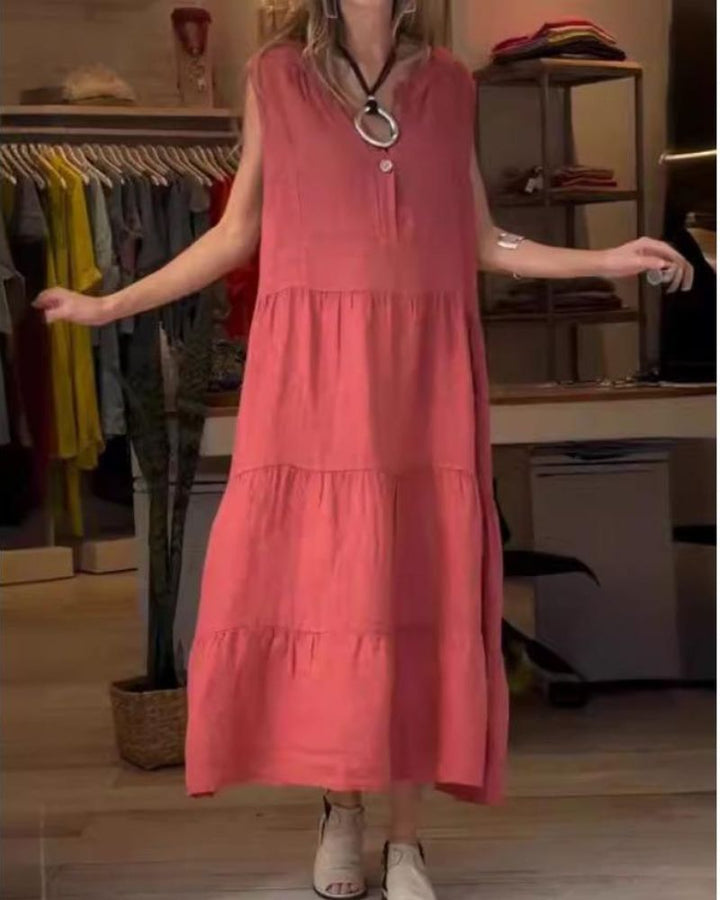 Aromea™ - Sleeveless Linen Dress