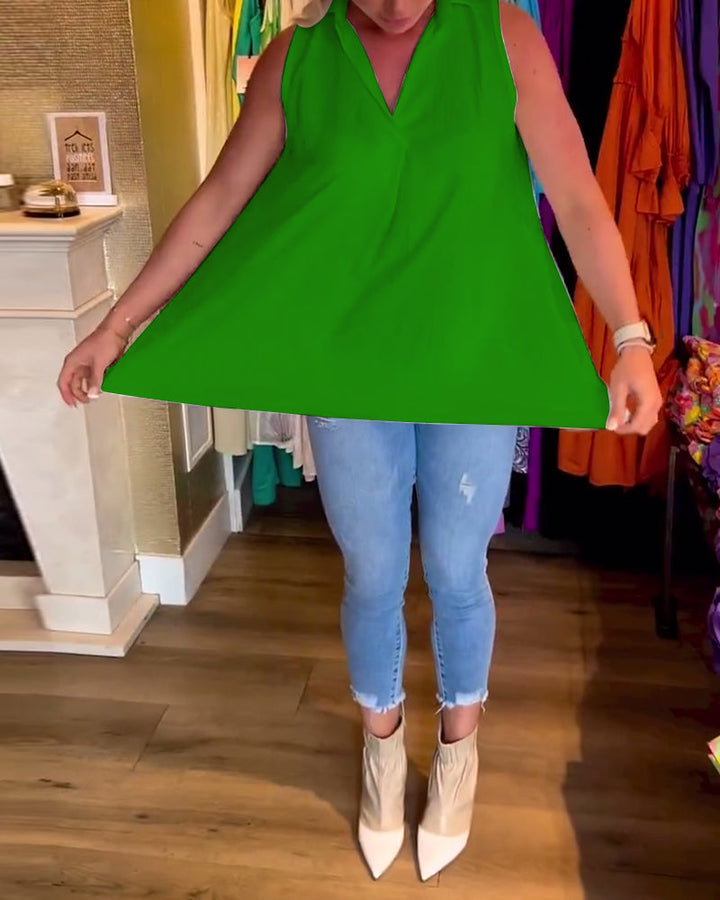 Alana™ - Timeless Ruffled Sleeveless Top