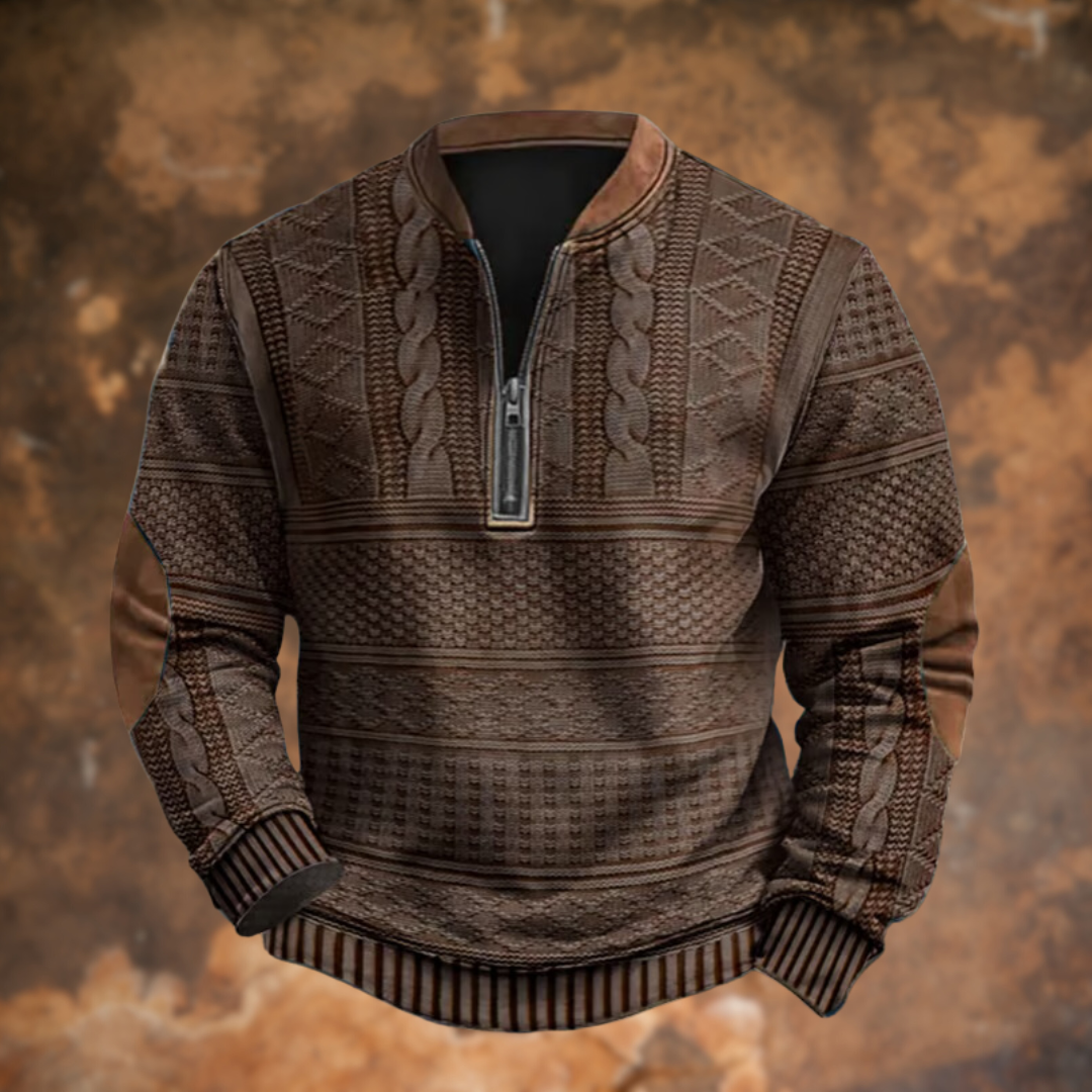 Ford™ - Textured Half-Zip Pullover Sweater