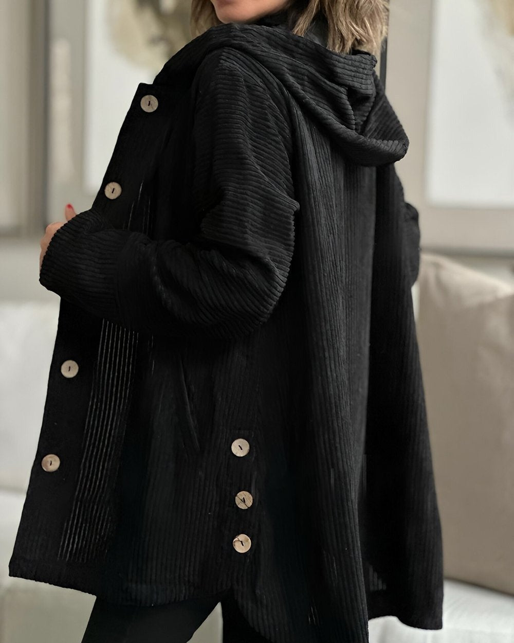 Cordia™ - Cozy Corduroy Hooded Jacket