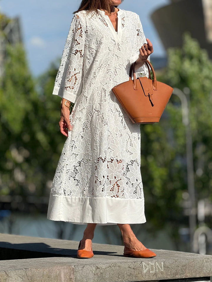 Grace™ - Modern Flowing Refined Lace Dress