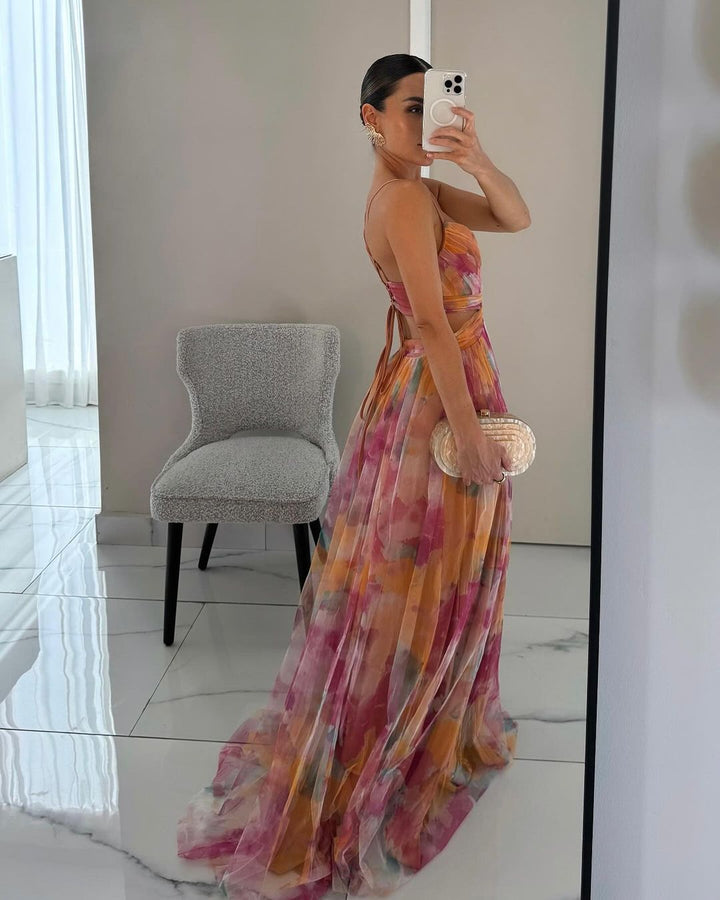 Valerie™ - Elegant Floral Maxi Dress