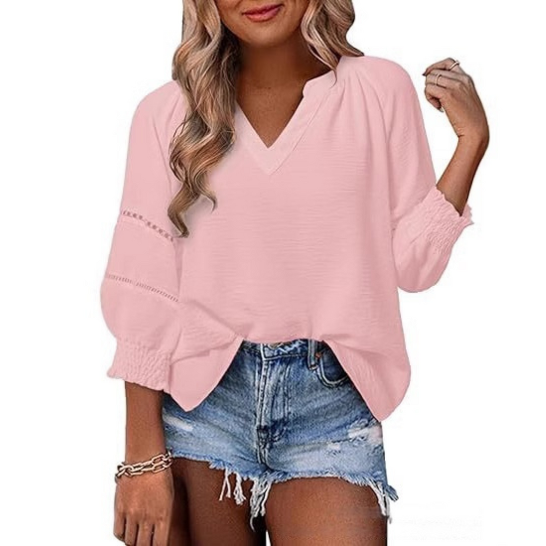 Gianna™ - Casual Elegant Lantern Sleeve Summer Blouse