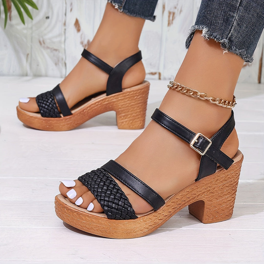 Haven Braided Heel Sandals