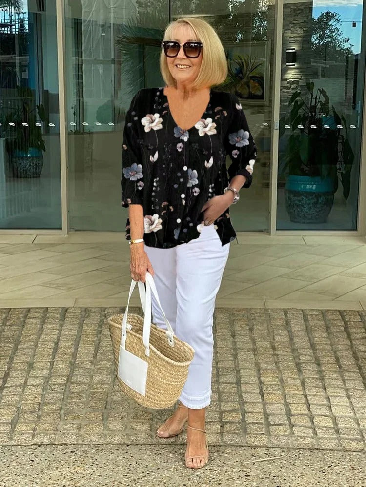 Romilly™ – Casual Floral Blouse