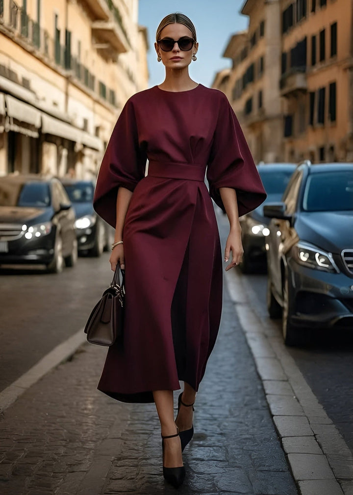 Aurora™ - Flowy Belted Maxi Dress