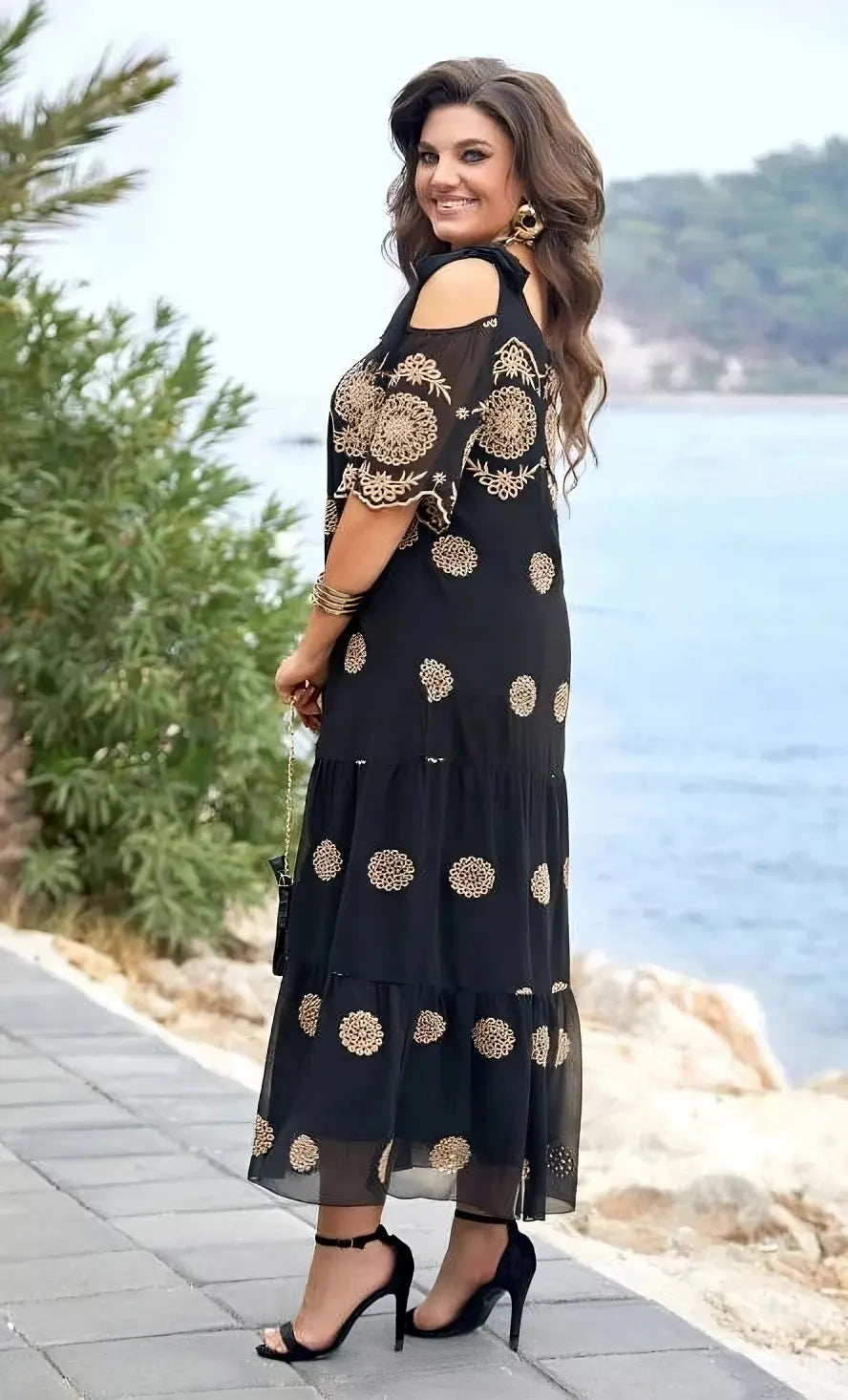 Dionne | Elegant Mesh Summer Dress