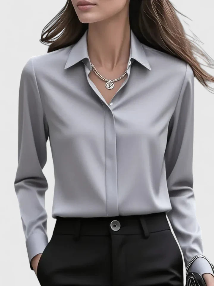 Ellen™ - Elegant Button-Down Top