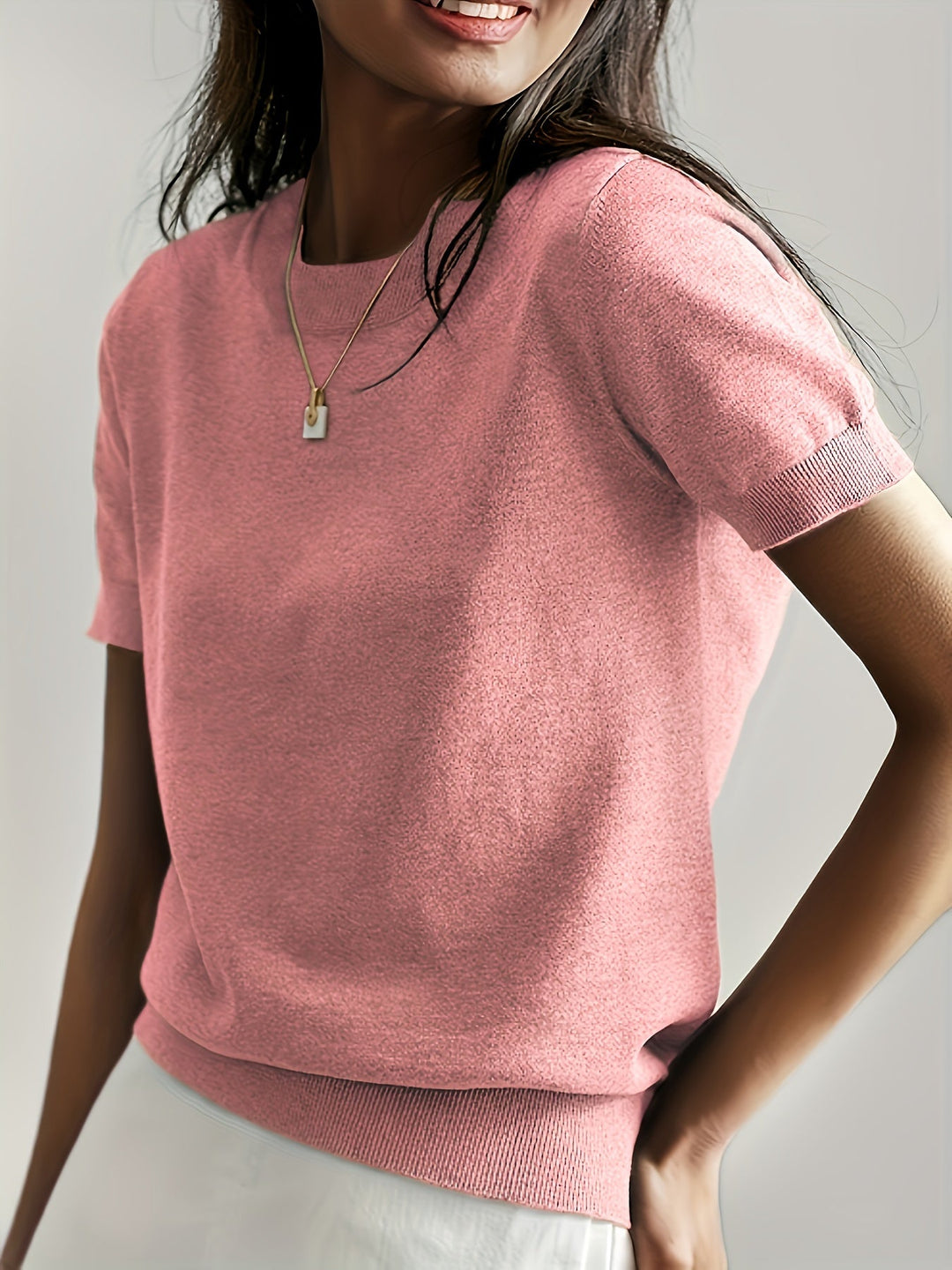 Leah™ - Casual Short Sleeve Top
