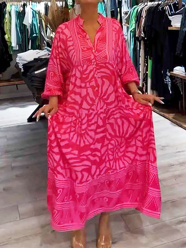 Mira | V-Neck Printed Dress (Almost Sold Out)