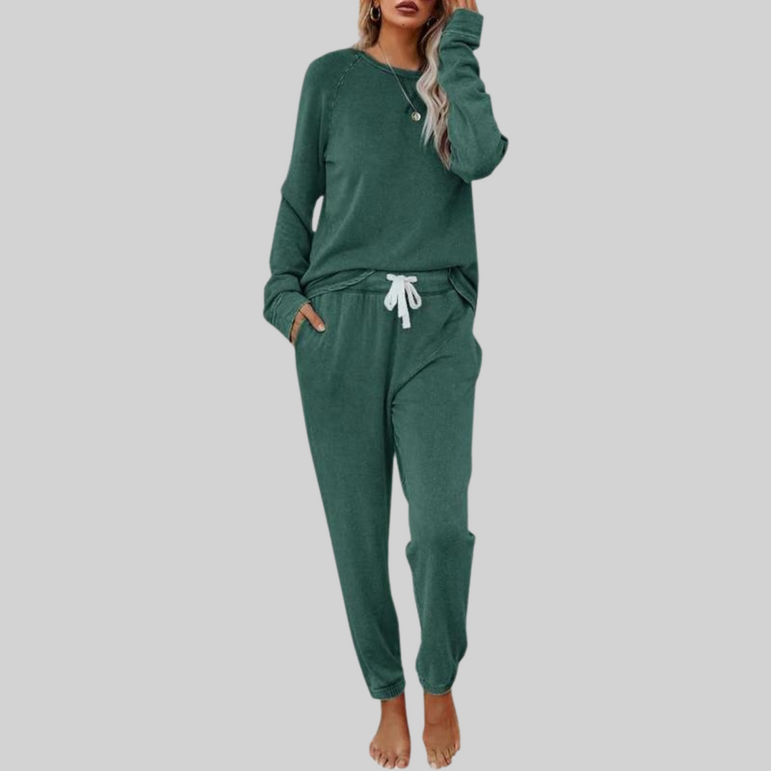 Josie™ - Casual Long Sleeve & Sweatpants Set