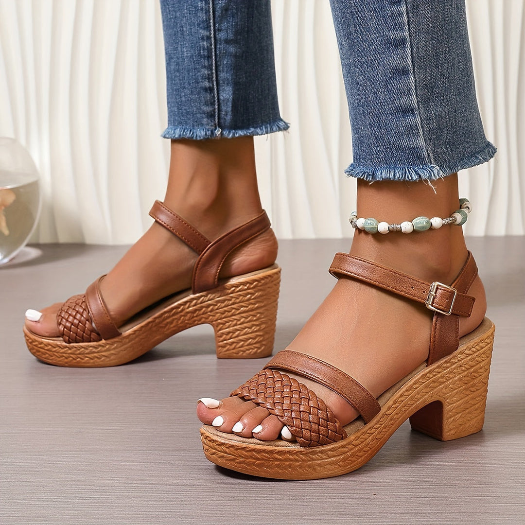 Haven Braided Heel Sandals
