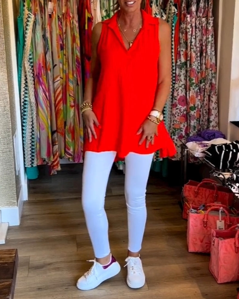 Alana™ - Timeless Ruffled Sleeveless Top