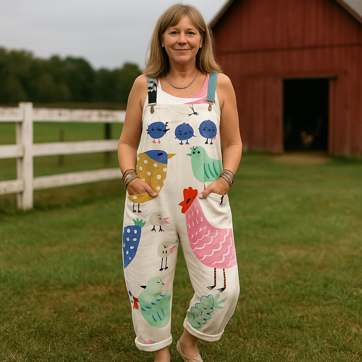 Vintage Wide Leg Jumpsuit for Women - Stylish Comfort & Versatility