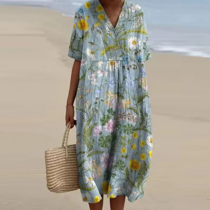 Miles™ - Women's Colorful Floral Dress