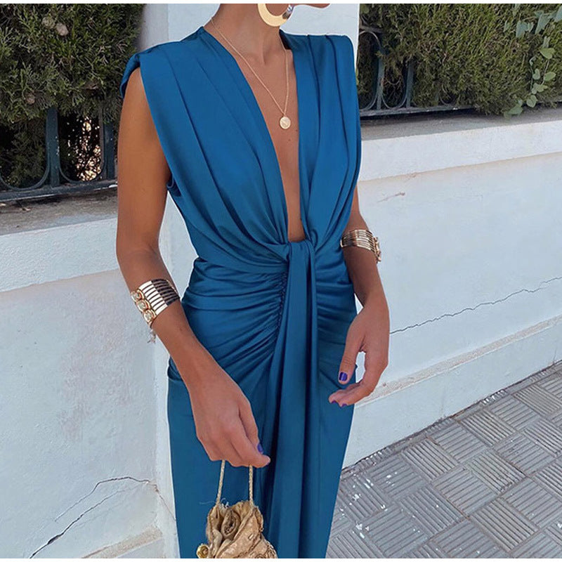 Isabella | Evening Dress with Deep V-Neck