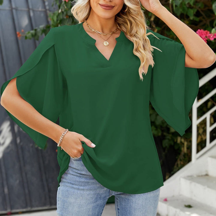 Leni™ | Elegant V-Neck Top