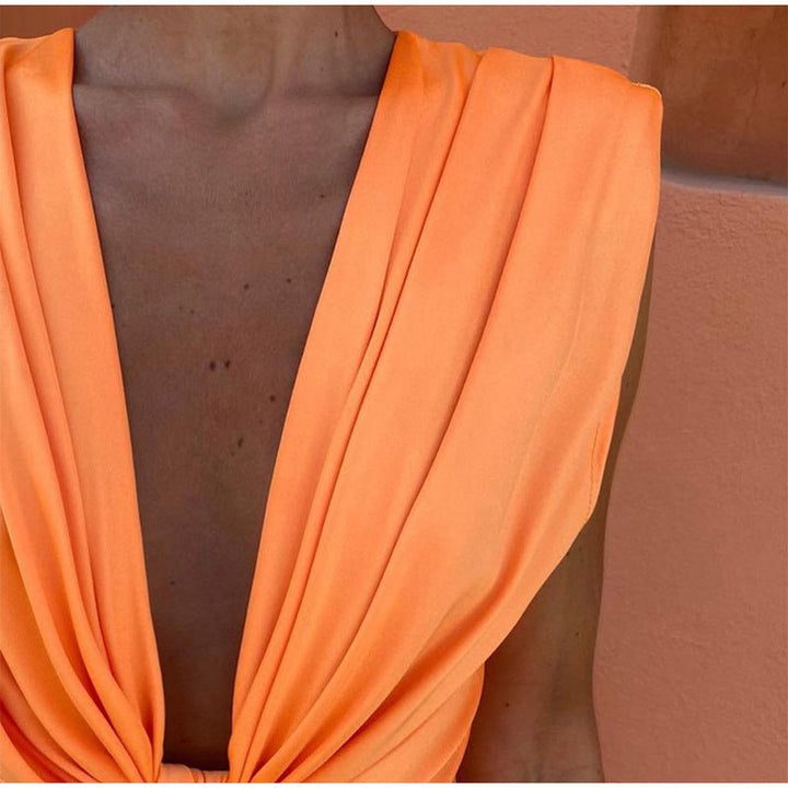 Isabella | Evening Dress with Deep V-Neck