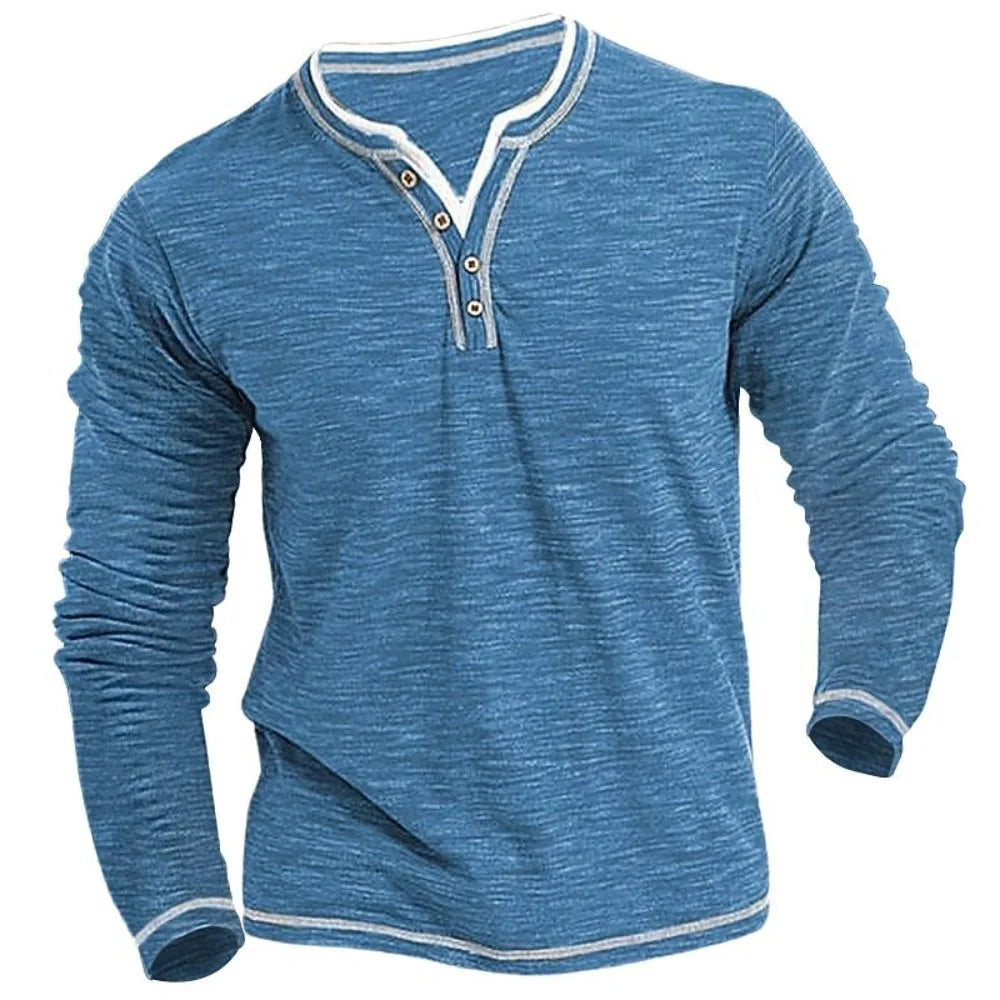 Denis™ - Comfortable V-Neck Long Sleeve