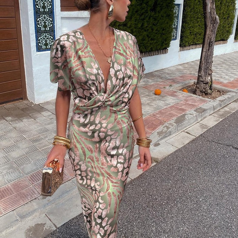 Rina™ | Women's V-Neck Maxi Dress