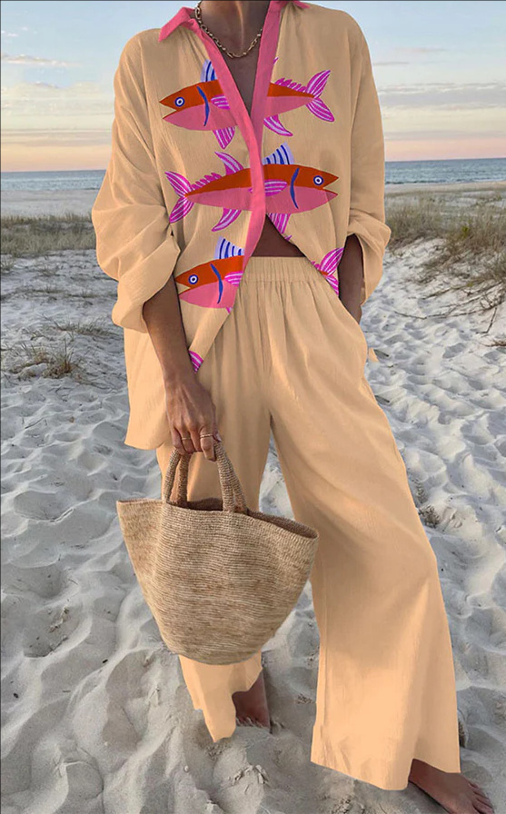 Evalisse™ | Pink Fish Print Lingerie Set (copy)