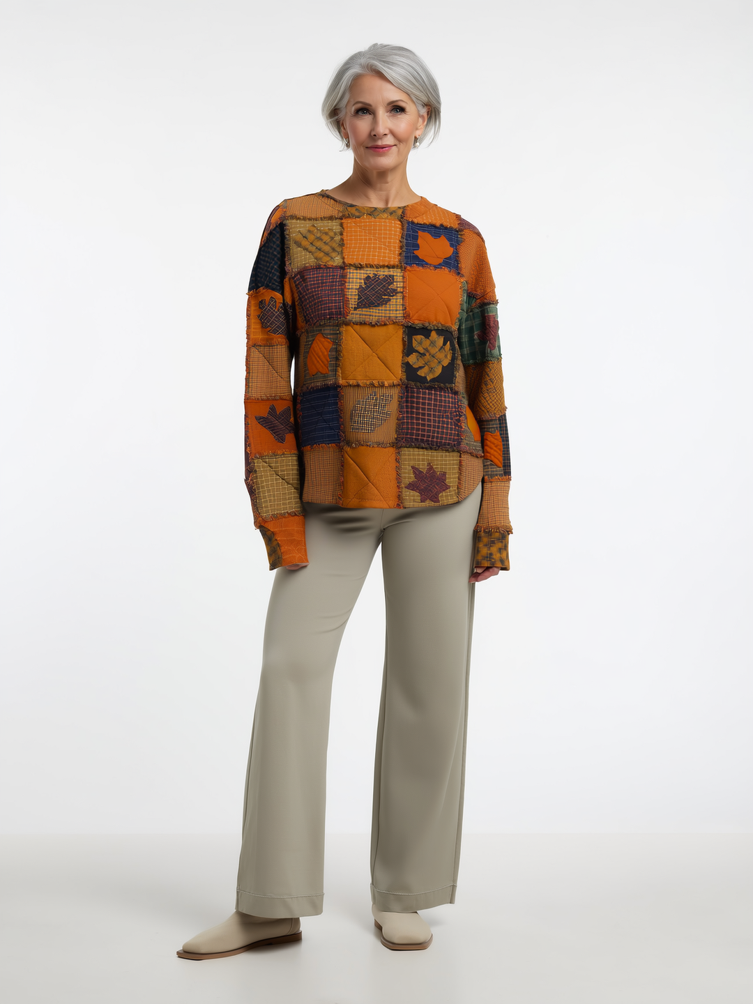 Juniper - Soft Patchwork Sweater