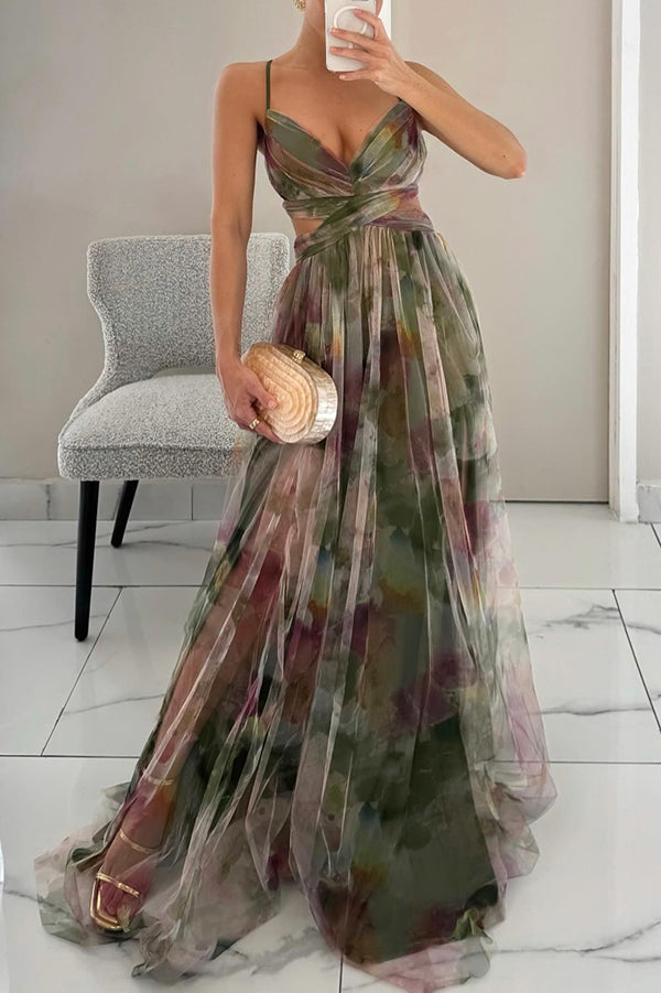 Valerie™ - Elegant Floral Maxi Dress