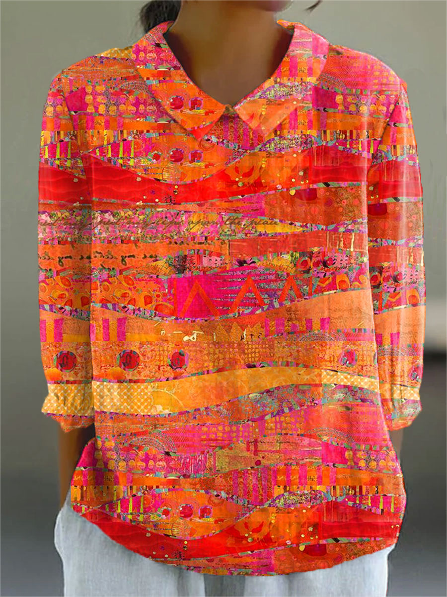 Heidi™ – Vintage Art Print Casual Cotton And Linen