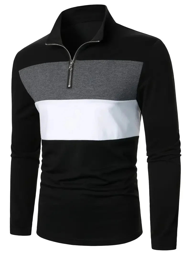 Brit & Boho™ | The Aspen Colorblock Quarter-Zip