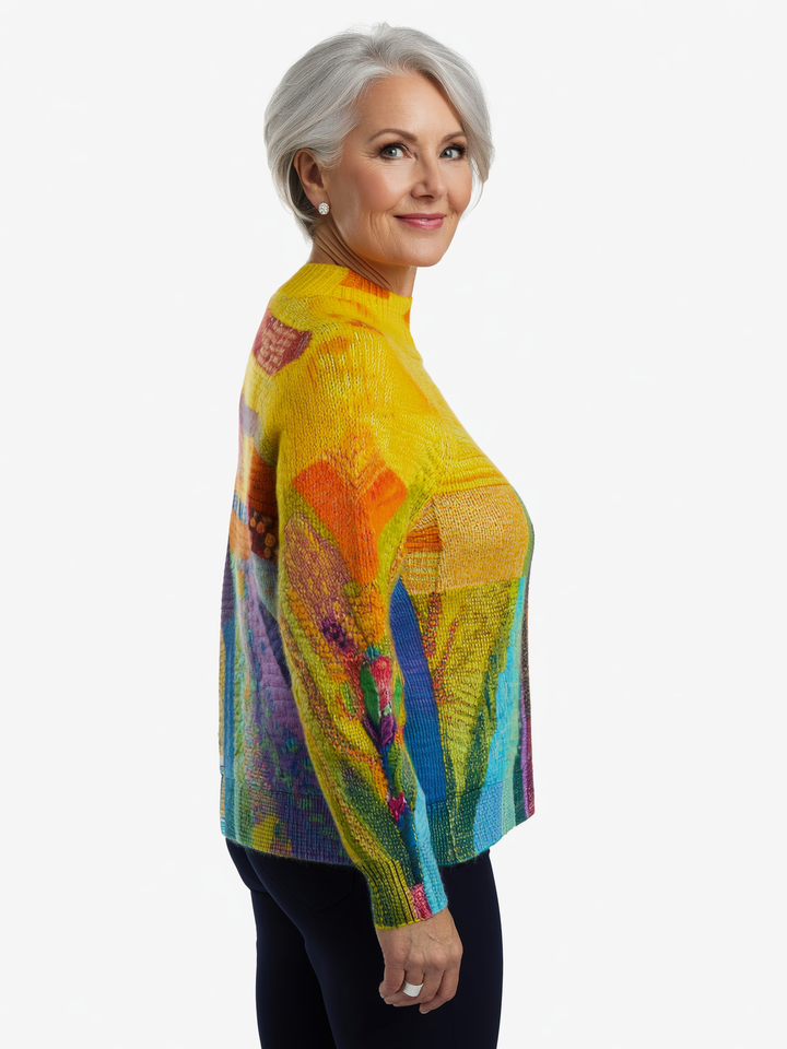 Piper - Cheerful Colorful Turtleneck Sweater