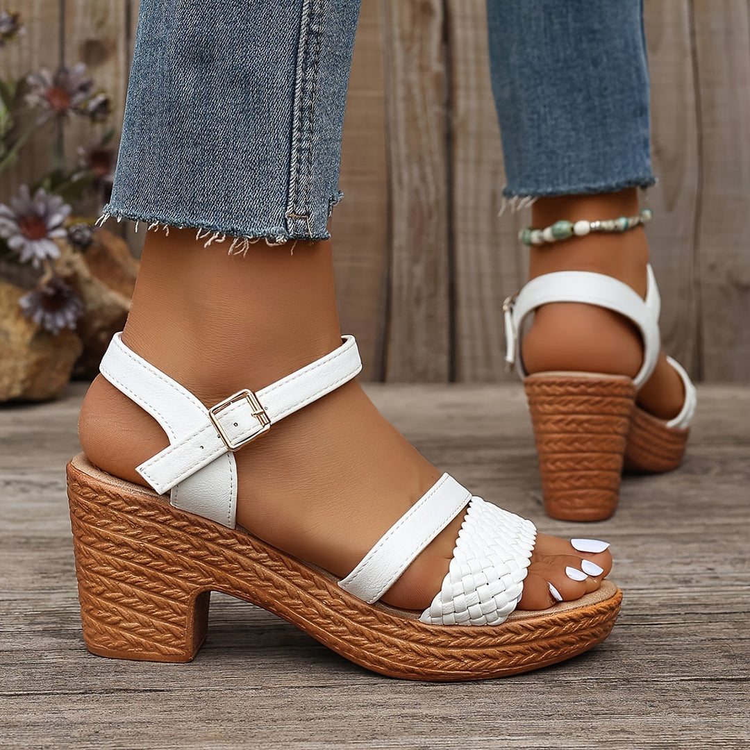 Haven Braided Heel Sandals