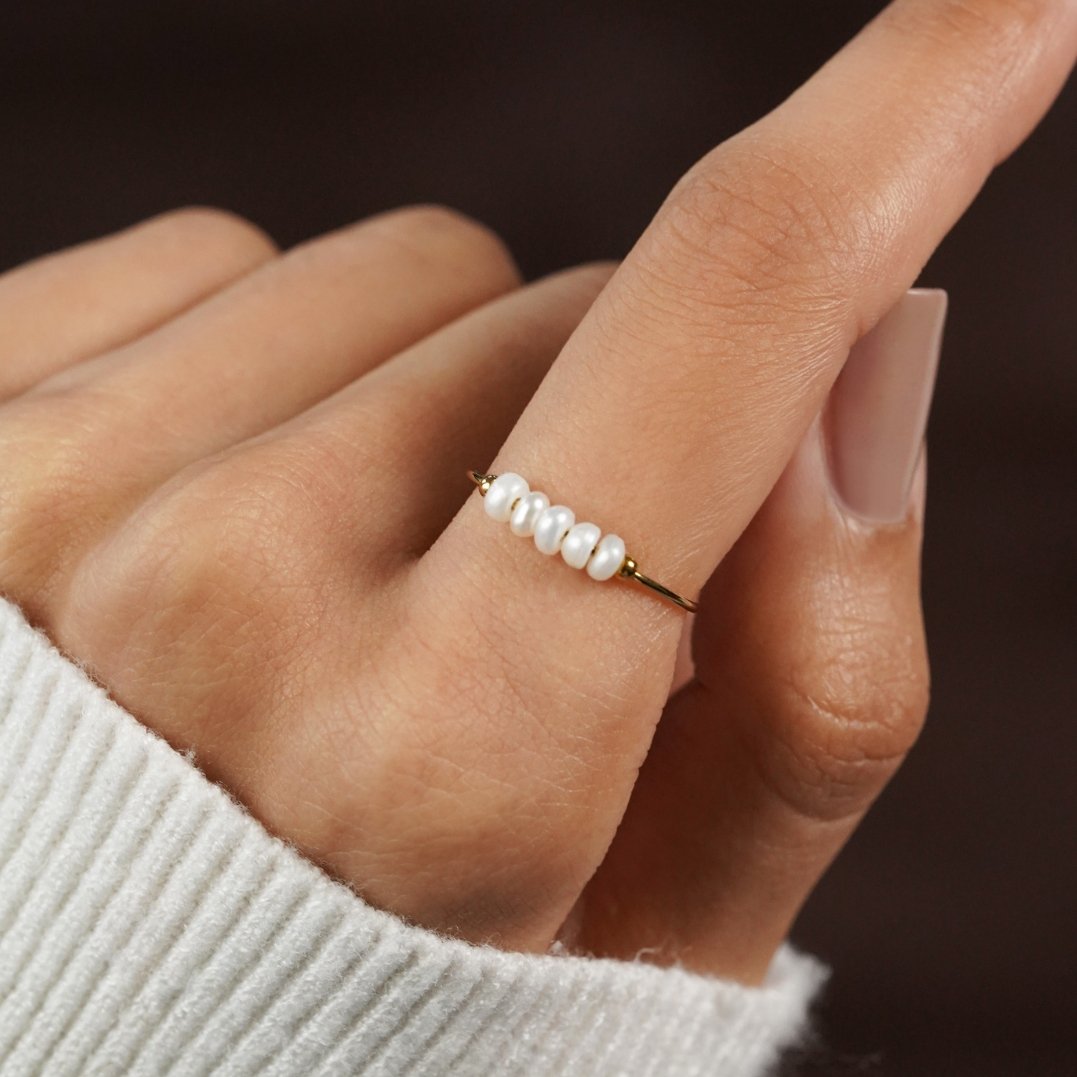 Silva - Ring made of freshwater pearls